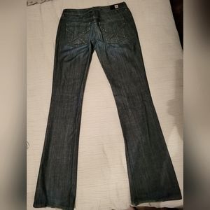 Peoples Liberation Bella Silver Lurex jeans